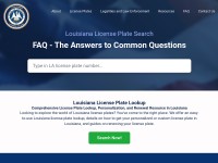 Desktop screenshot for louisianalicenseplate.com