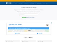 Desktop screenshot for ipvoid.com