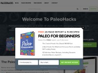 Desktop screenshot for paleohacks.com
