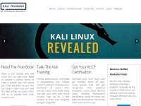 Desktop screenshot for kali.training