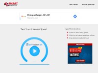 Desktop screenshot for smartspeedtest.com