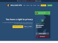 Desktop screenshot for mullvad.net
