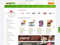 Desktop screenshot for zooplus.de