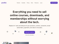 Desktop screenshot for podia.com