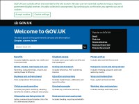 Desktop screenshot for gov.uk