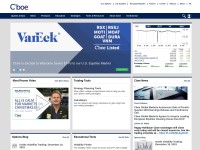 Desktop screenshot for cboe.com