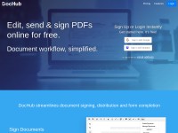 Desktop screenshot for dochub.com