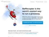 Desktop screenshot for rafflecopter.com