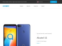 Desktop screenshot for alcatelonetouch.com