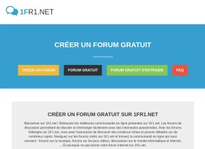 How 1fr1.net looks like on a tablet such as an iPad.