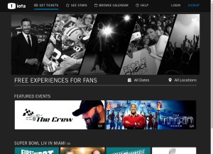 How 1iota.com looks like on a tablet such as an iPad.