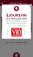 How 1jour1vin.com looks like on a mobile device such as an iPhone.