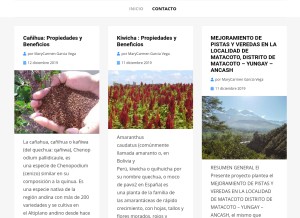 How 1lavida.com looks like on a tablet such as an iPad.