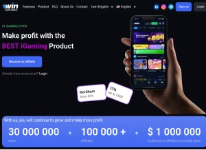 How 1win-affiliates.com looks like on a tablet such as an iPad.