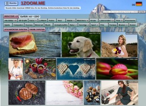 How 1zoom.me looks like on a tablet such as an iPad.