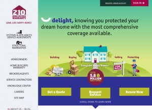 How 2-10.com looks like on a tablet such as an iPad.