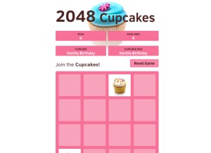 How 2048cupcakes.co.uk looks like on a tablet such as an iPad.