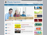 Desktop screenshot for uni-obuda.hu