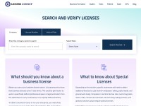 Desktop screenshot for licenselookup.org