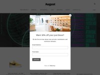 Desktop screenshot for august-shop.com