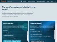 Desktop screenshot for quandl.com