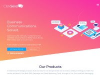 Desktop screenshot for clicksend.com