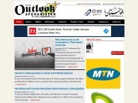 Desktop screenshot for outlookafghanistan.net