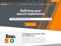 Desktop screenshot for hawksearch.com