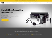 Desktop screenshot for akg.com