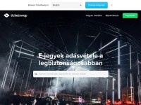 Desktop screenshot for ticketswap.hu