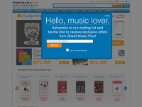 Desktop screenshot for sheetmusicplus.com
