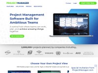 Desktop screenshot for projectmanager.com