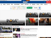 Desktop screenshot for indiatvnews.com