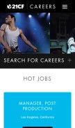 How 21cfcareers.com looks like on a mobile device such as an iPhone.