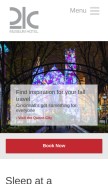 How 21cmuseumhotels.com looks like on a mobile device such as an iPhone.