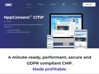Desktop screenshot for appconsent.io