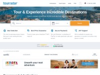Desktop screenshot for tourradar.com