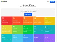 Desktop screenshot for smallpdf.com