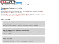 Desktop screenshot for badips.com