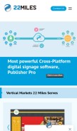 How 22miles.com looks like on a mobile device such as an iPhone.