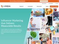 Desktop screenshot for linqia.com