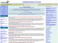 Desktop screenshot for lankaweb.com