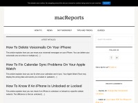 Desktop screenshot for macreports.com