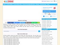 Desktop screenshot for gktoday.in