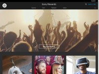 Desktop screenshot for sonyrewards.com