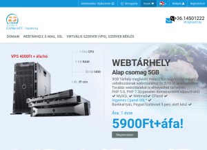 How 23net.hu looks like on a tablet such as an iPad.