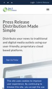 How 24-7pressrelease.com looks like on a mobile device such as an iPhone.