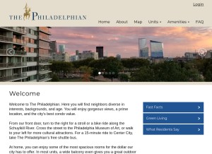 How 2401.com looks like on a tablet such as an iPad.