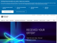 Desktop screenshot for monash.edu