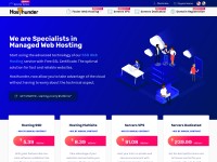 Desktop screenshot for hosthunder.com